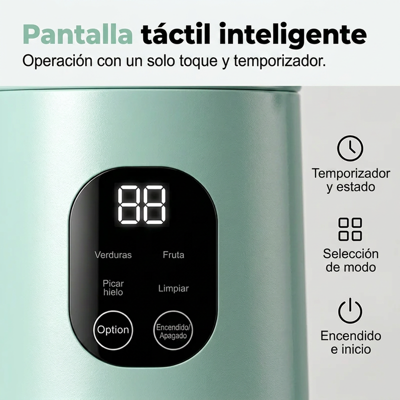 ⏰🔥 ¡50% DE DESCUENTO POR TIEMPO LIMITADO! 🍓 Batidora Portátil de 580ml – Jugos Frescos en Segundos ✨