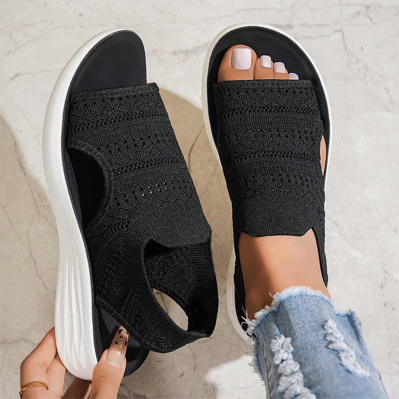 💥👡 ¡50% OFF! Sandalias de Plataforma Transpirables – Comodidad y Estilo Todo el Verano