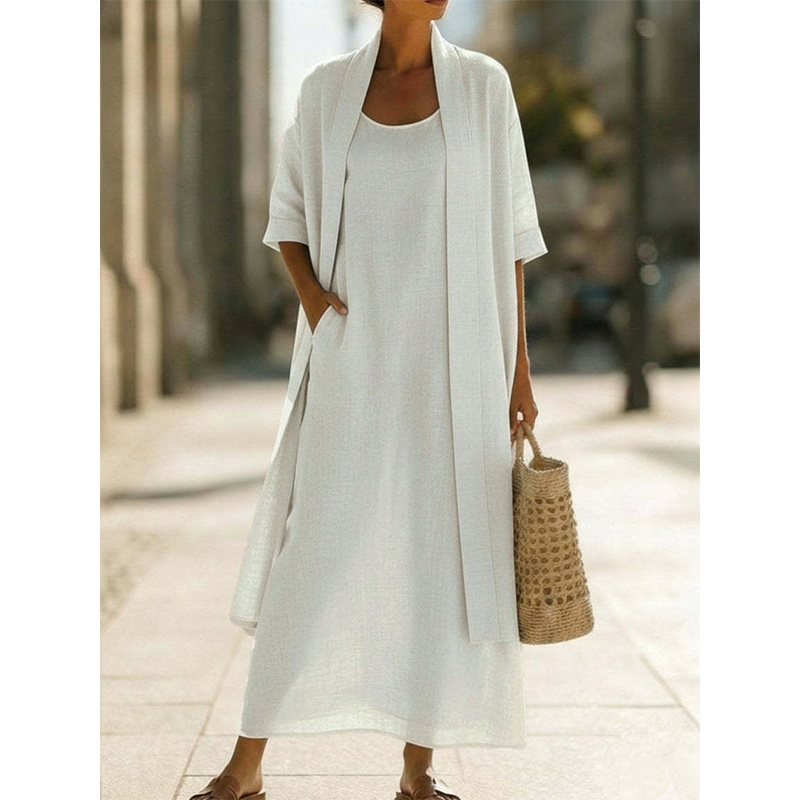 👗🔥 ¡OFERTA 50% OFF! Conjunto Maxi 2 Piezas – Estilo y Comodidad