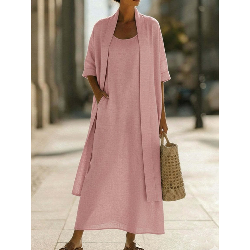 👗🔥 ¡OFERTA 50% OFF! Conjunto Maxi 2 Piezas – Estilo y Comodidad