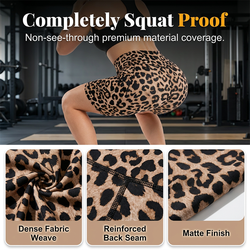 💥 ¡50% DE DESCUENTO HOY! Shorts de Yoga Leopardo de Talle Alto – Moldea tu Figura con Estilo 🔥🐆