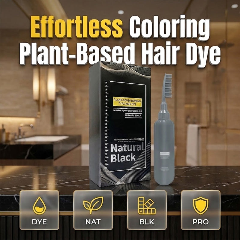 🖤✨ ¡50% OFF! Tinte Capilar Vegetal con Peine – Cubre Canas en Minutos