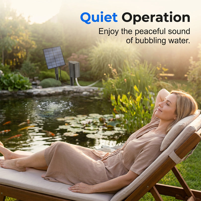 🔥🌞 ¡50% DE DESCUENTO! Aireador Solar para Estanques – Oxígeno Natural 24/7 para tus Peces 🐟💧