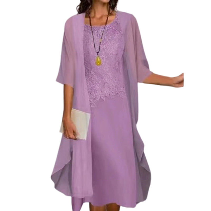 💥 ¡50% DE DESCUENTO HOY! Vestido Elegante de Gasa en Capas – Luce Sofisticada y Glamourosa ✨👗