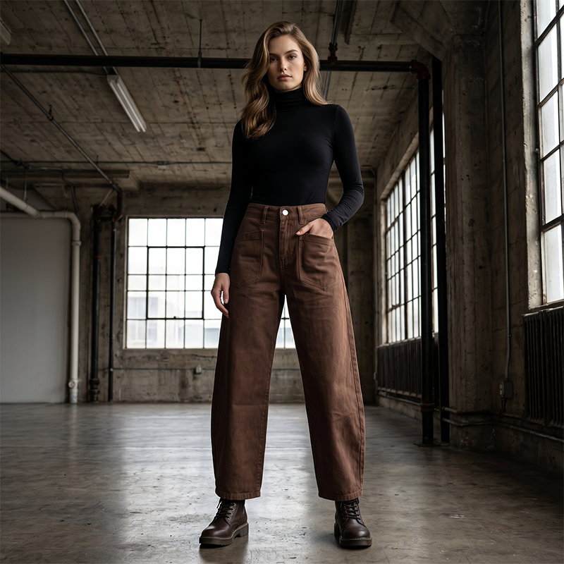 👖✨ ¡OFERTA 50% OFF! Pantalón de Cintura Alta Pierna Ancha – Estilo y Comodidad