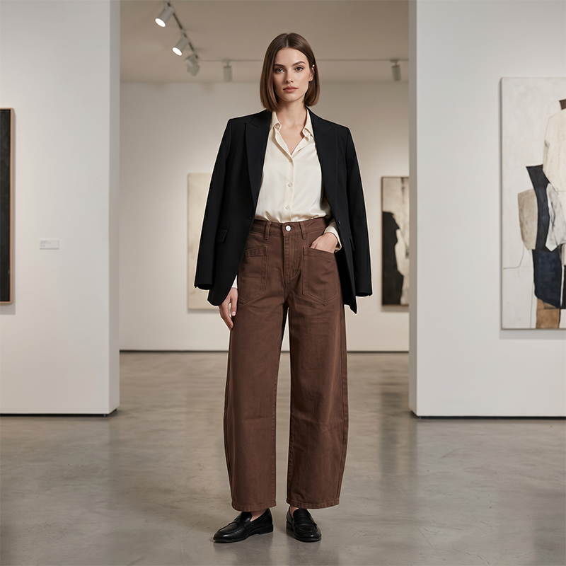 👖✨ ¡OFERTA 50% OFF! Pantalón de Cintura Alta Pierna Ancha – Estilo y Comodidad