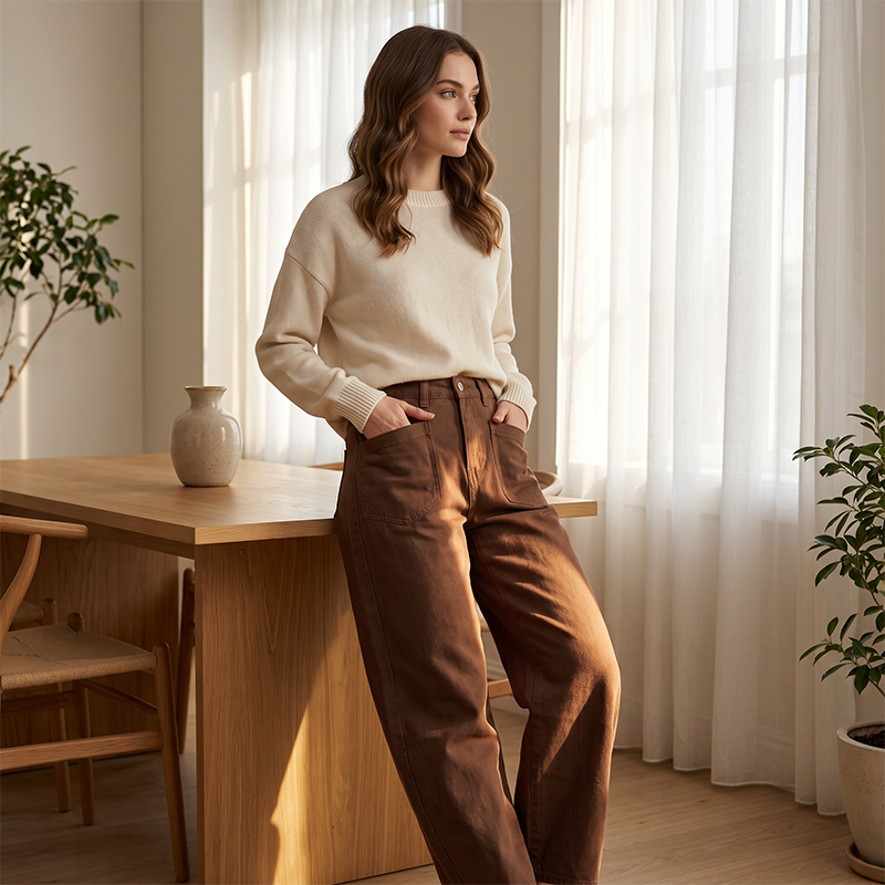 👖✨ ¡OFERTA 50% OFF! Pantalón de Cintura Alta Pierna Ancha – Estilo y Comodidad