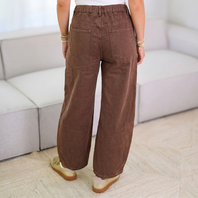 👖✨ ¡OFERTA 50% OFF! Pantalón de Cintura Alta Pierna Ancha – Estilo y Comodidad