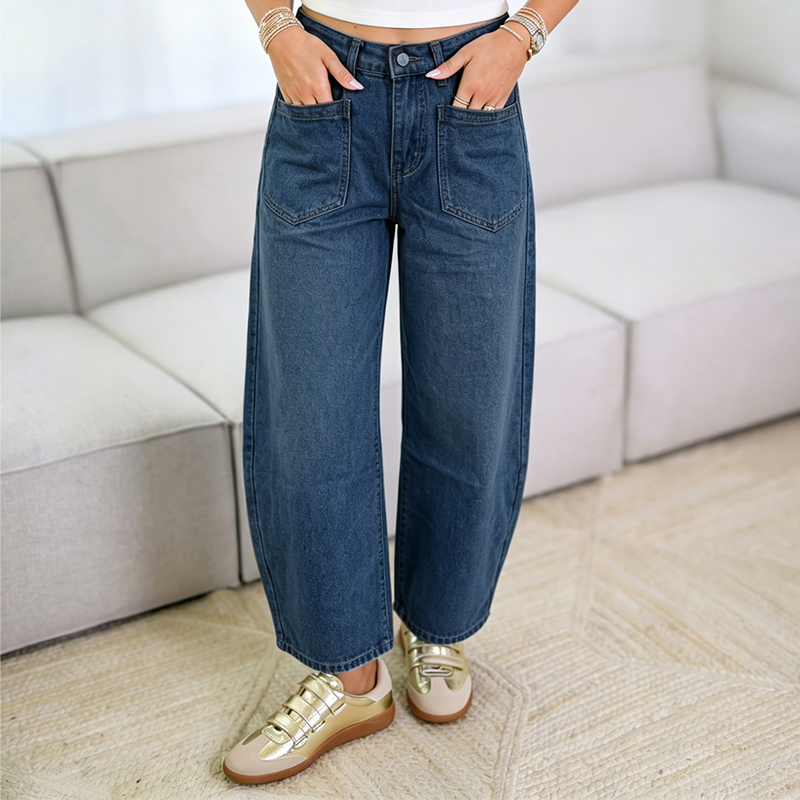 👖✨ ¡OFERTA 50% OFF! Pantalón de Cintura Alta Pierna Ancha – Estilo y Comodidad