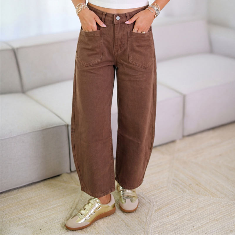 👖✨ ¡OFERTA 50% OFF! Pantalón de Cintura Alta Pierna Ancha – Estilo y Comodidad