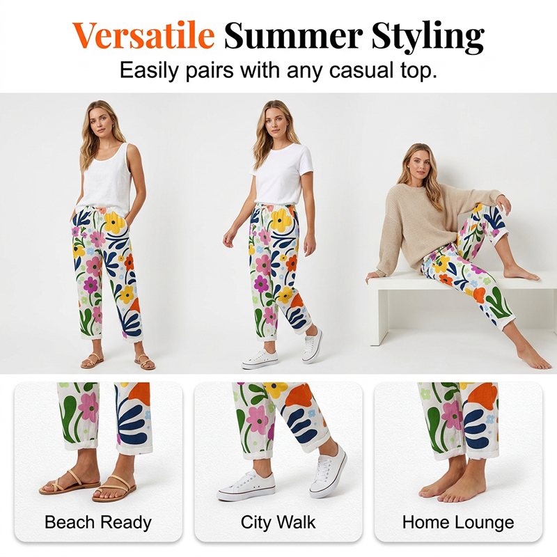 🌸✨ ¡OFERTA 50% OFF! Pantalones Cortos Florales – Comodidad y Estilo de Verano