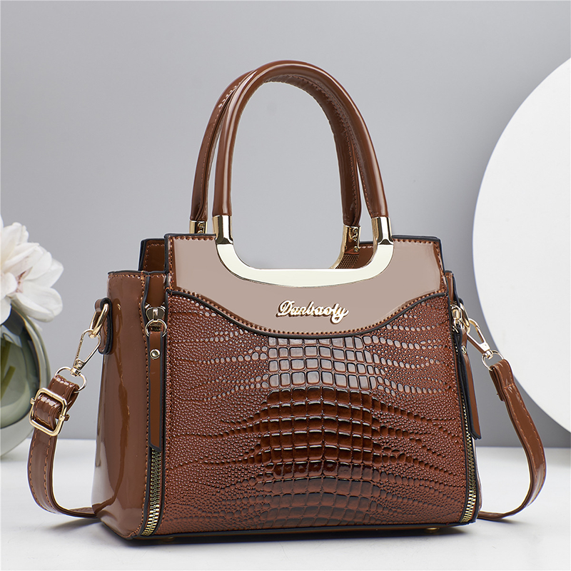 💼✨ ¡50% OFF! Bolso de Mano con Relieve de Cocodrilo – Elegancia Moderna y Versátil