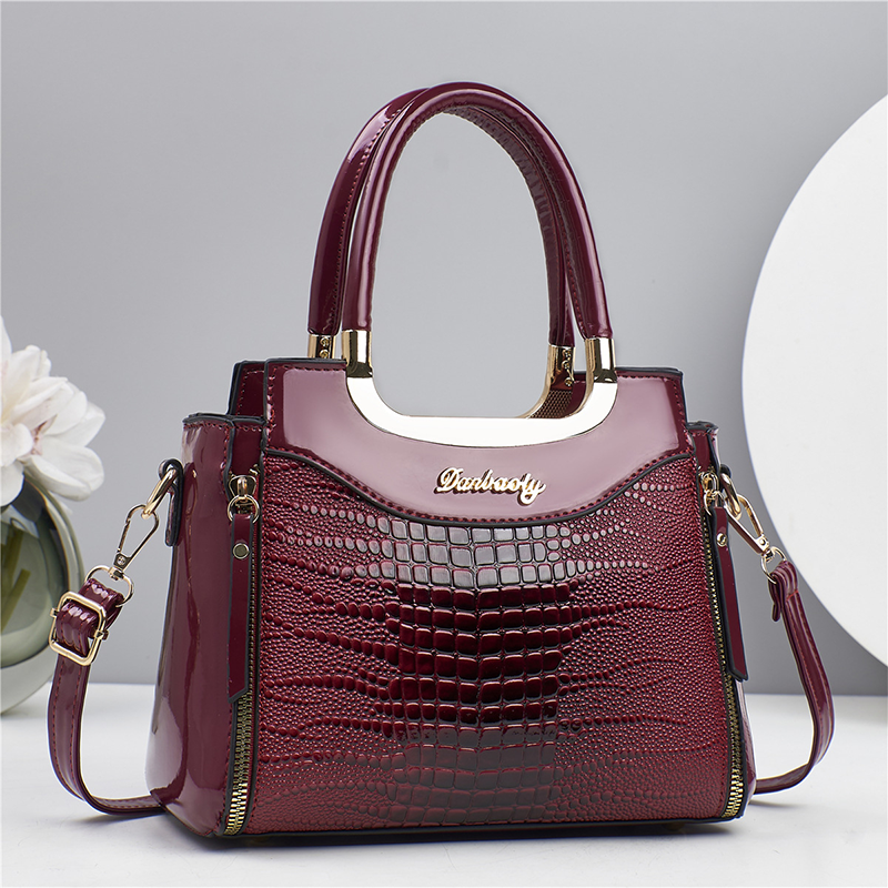 💼✨ ¡50% OFF! Bolso de Mano con Relieve de Cocodrilo – Elegancia Moderna y Versátil