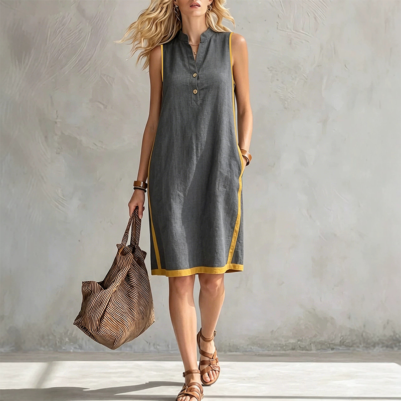 🌞💃 ¡50% OFF! Vestido de Verano Escote en V – Fresco, Ligero y Elegante