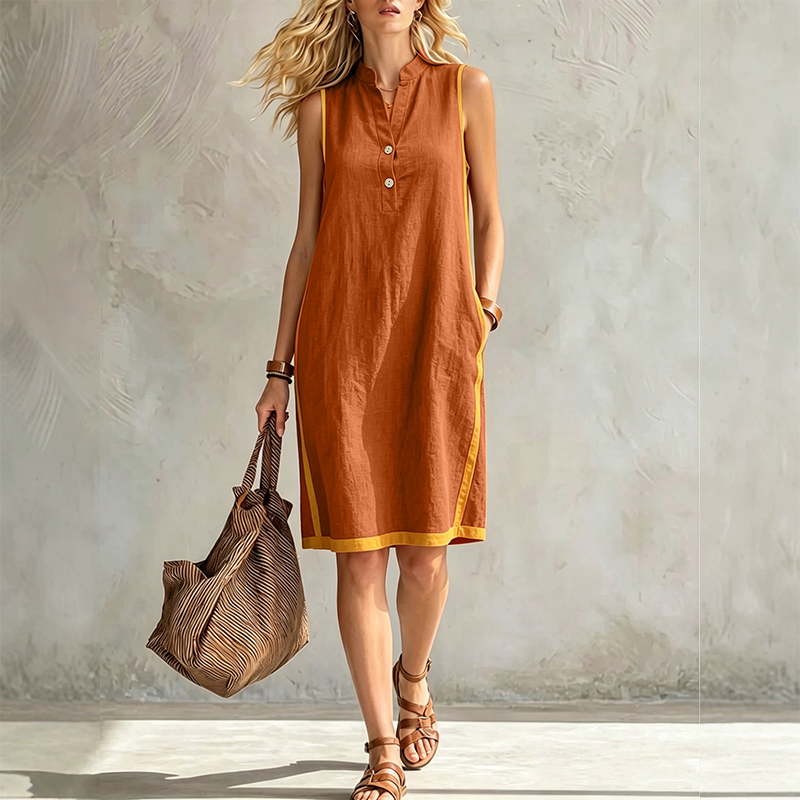 🌞💃 ¡50% OFF! Vestido de Verano Escote en V – Fresco, Ligero y Elegante