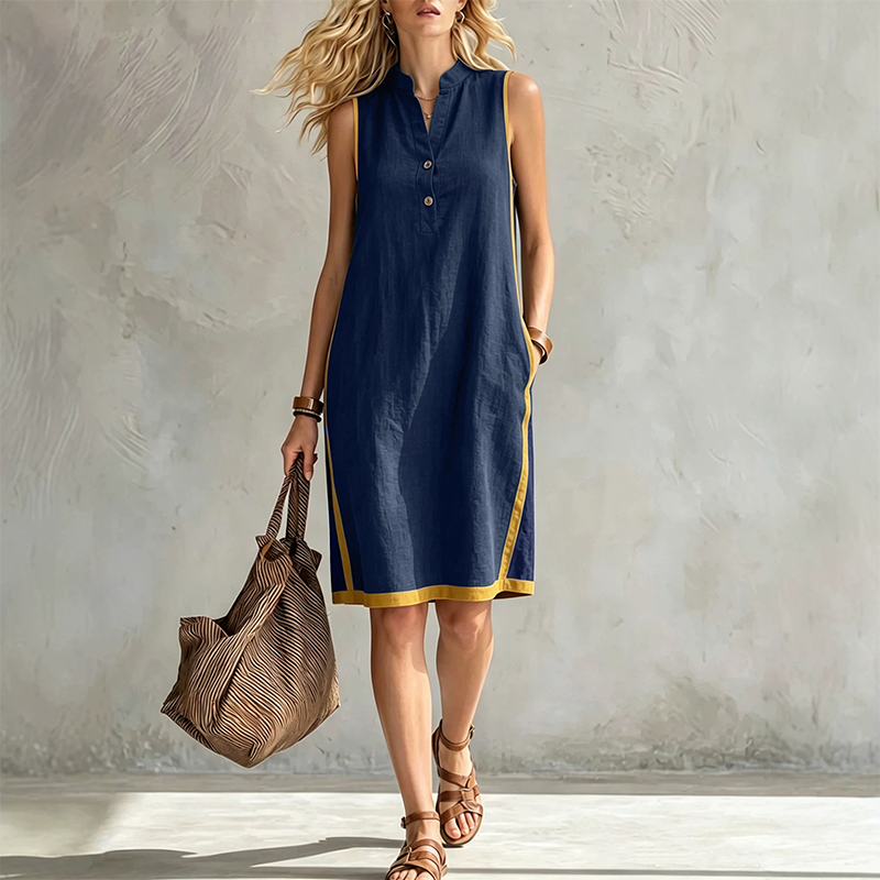 🌞💃 ¡50% OFF! Vestido de Verano Escote en V – Fresco, Ligero y Elegante