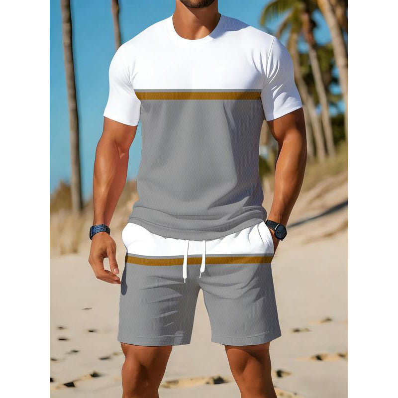🔥💥 ¡50% DE DESCUENTO! Conjunto Deportivo Transpirable de Bloques de Color – ¡Compra Más y Ahorra Más!