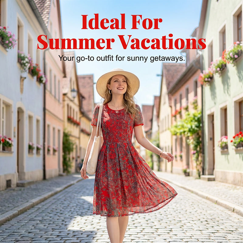 🌸👗 ¡OFERTA 50% OFF! Vestido de Verano Ajustado con Volantes – Elegancia y Frescura