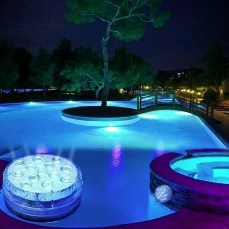 🌊✨ ¡50% OFF! Luces LED Sumergibles para Piscina – Fiesta de 16 Colores con Control Remoto