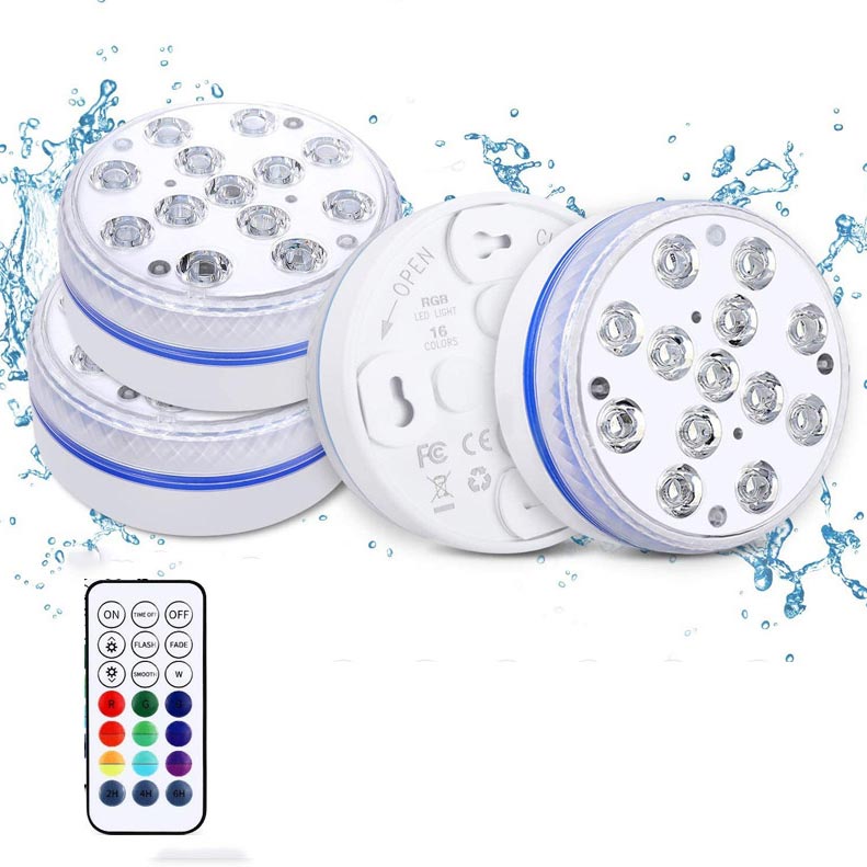 🌊✨ ¡50% OFF! Luces LED Sumergibles para Piscina – Fiesta de 16 Colores con Control Remoto