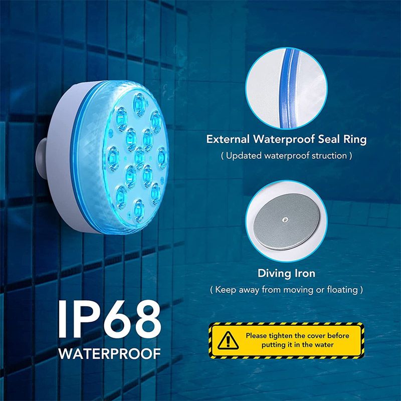🌊✨ ¡50% OFF! Luces LED Sumergibles para Piscina – Fiesta de 16 Colores con Control Remoto