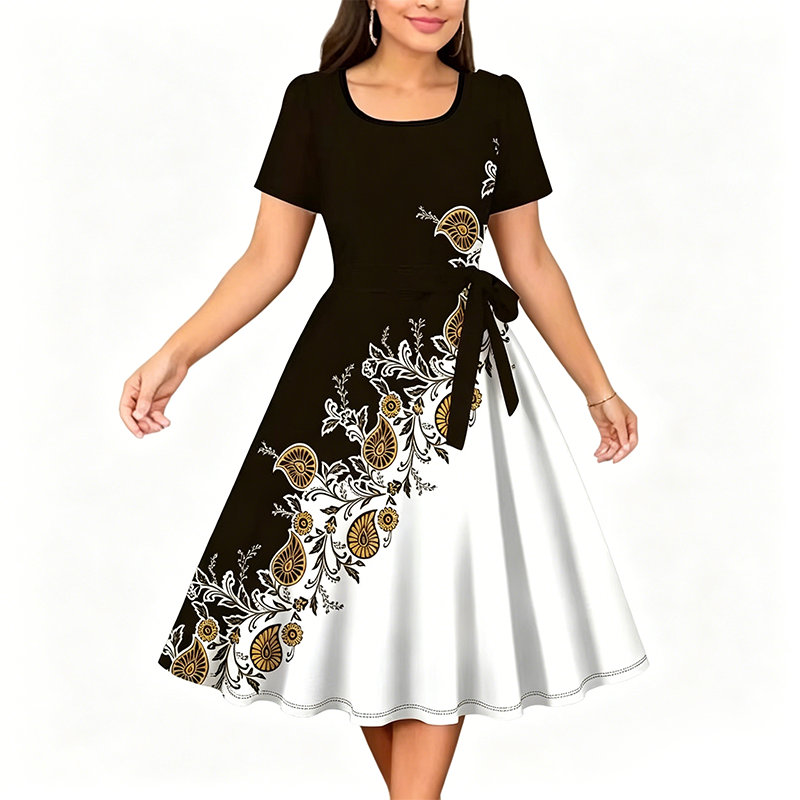 👗🔥 ¡50% OFF! Vestido Floral Elegante para Mujer – Estilo y Comodidad Todo el Día