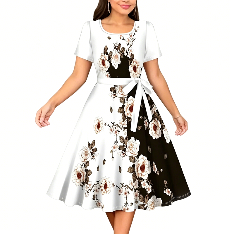 👗🔥 ¡50% OFF! Vestido Floral Elegante para Mujer – Estilo y Comodidad Todo el Día