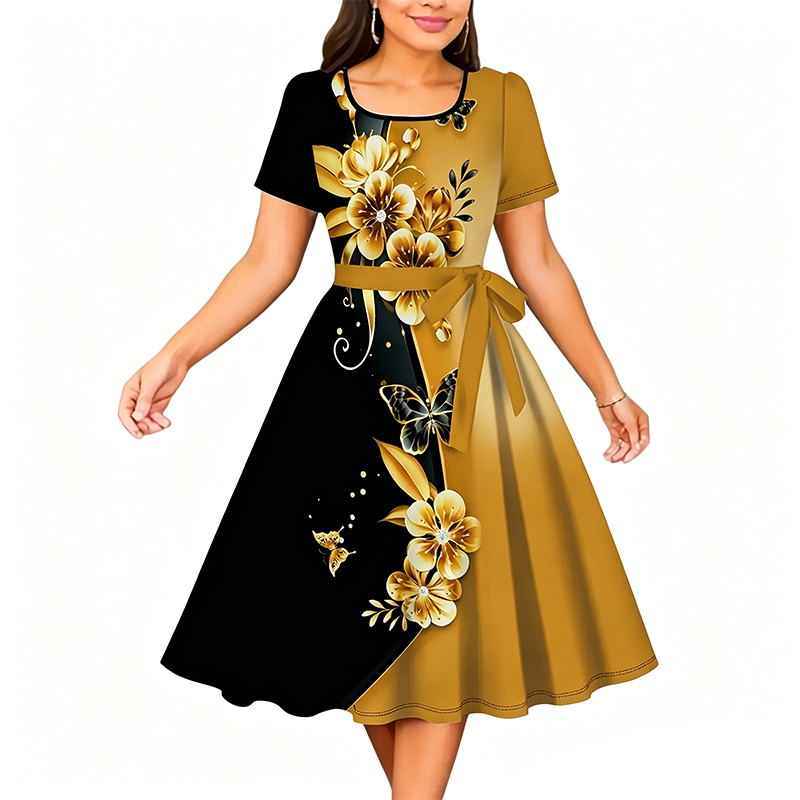 👗🔥 ¡50% OFF! Vestido Floral Elegante para Mujer – Estilo y Comodidad Todo el Día