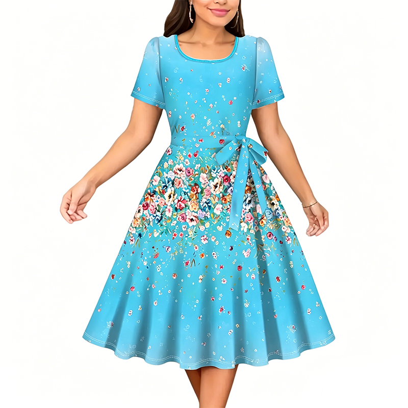 👗🔥 ¡50% OFF! Vestido Floral Elegante para Mujer – Estilo y Comodidad Todo el Día