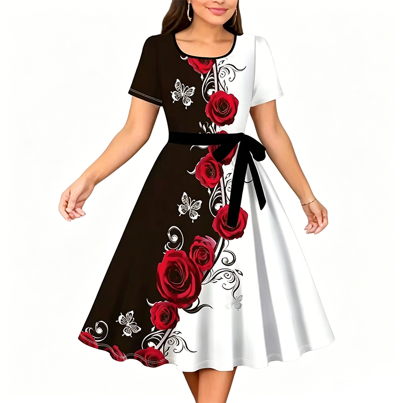 👗🔥 ¡50% OFF! Vestido Floral Elegante para Mujer – Estilo y Comodidad Todo el Día