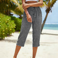 🌿✨ ¡OFERTA RELÁMPAGO 50% OFF! Pantalones Capri a Cuadros – Estilo Retro y Frescura para el Verano