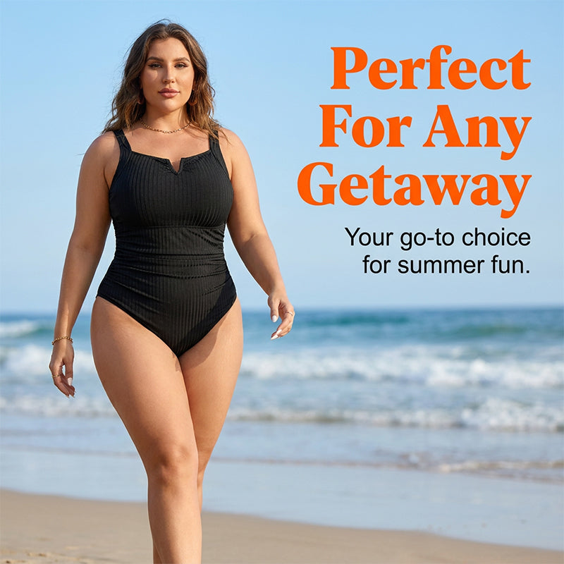 👙☀️ ¡OFERTA RELÁMPAGO 50% OFF! Traje de Baño de Una Pieza – Control de Abdomen y Estilo Sofisticado