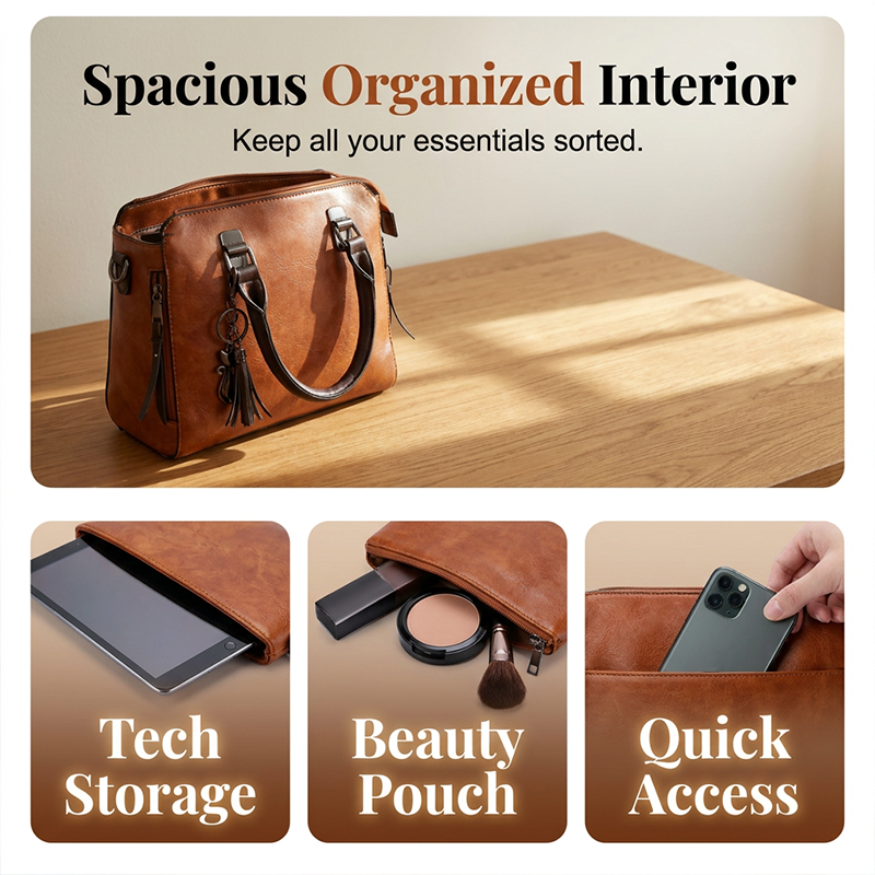 👜✨ ¡OFERTA RELÁMPAGO 50% OFF! Juego de 4 Bolsos de Mujer – Elegancia y Versatilidad Todo el Día