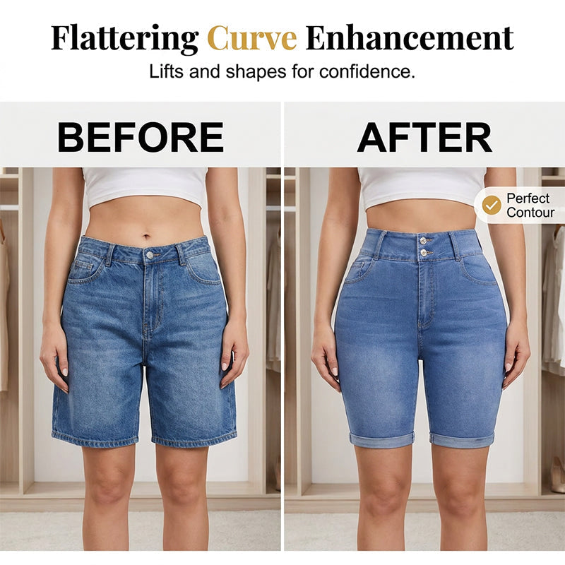 🔥👖 ¡OFERTA RELÁMPAGO 50% OFF! Shorts Vaqueros de Tiro Alto – Silueta Perfecta y Confort Todo el Día