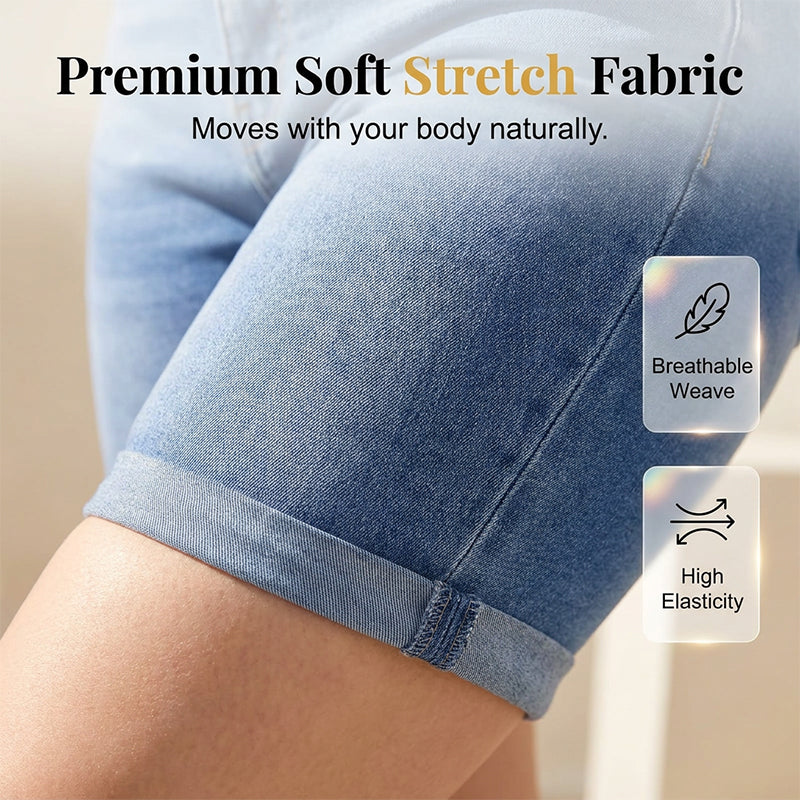🔥👖 ¡OFERTA RELÁMPAGO 50% OFF! Shorts Vaqueros de Tiro Alto – Silueta Perfecta y Confort Todo el Día