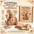 🧵🐭 ¡OFERTA 50% OFF! Kit de Costura DIY Ratón Patchwork – Creativo y Relajante ✨
