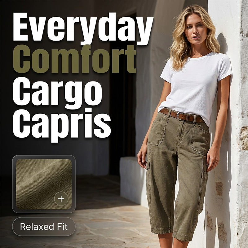 👖💥 ¡OFERTA 50% OFF! Pantalones Capri Cargo “Everyday Comfort” – Estilo y Comodidad Total
