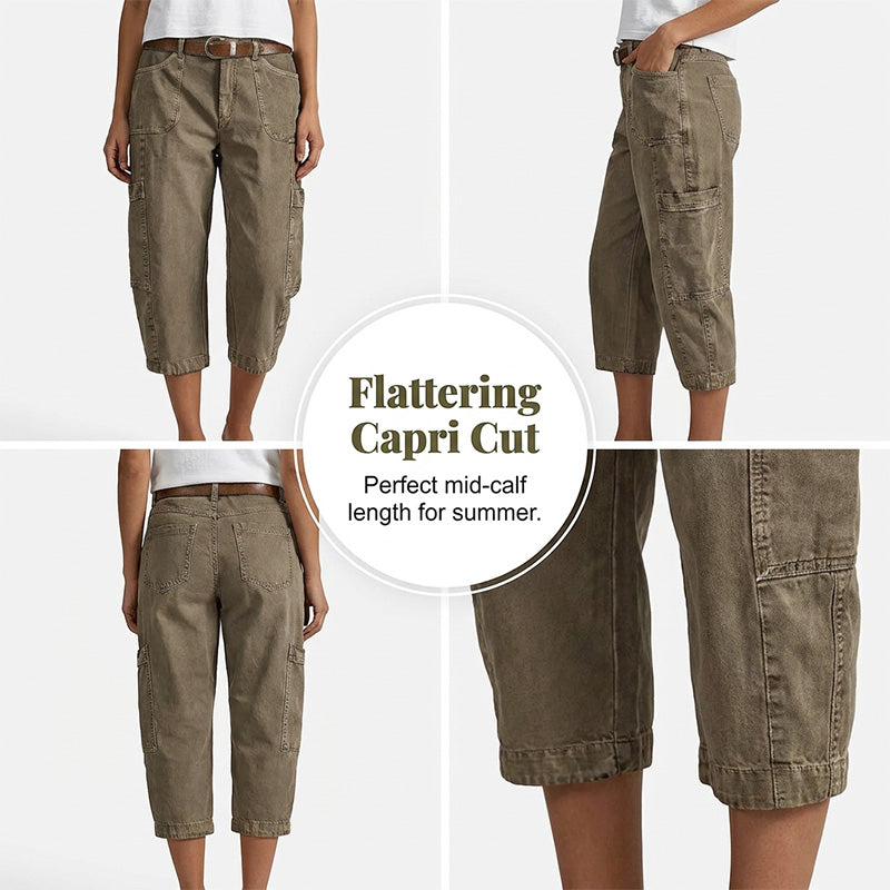 👖💥 ¡OFERTA 50% OFF! Pantalones Capri Cargo “Everyday Comfort” – Estilo y Comodidad Total