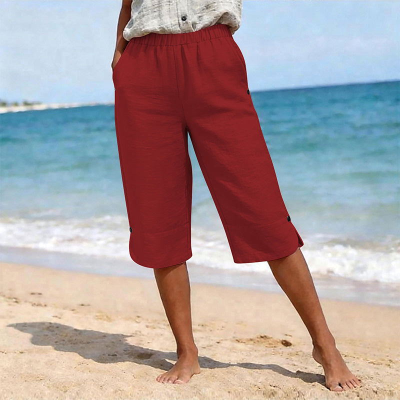 🌸☀️ ¡OFERTA 50% OFF! Pantalones Capri de Verano Transpirables para Mujer – Comodidad y Estilo