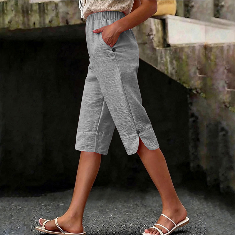 🌸☀️ ¡OFERTA 50% OFF! Pantalones Capri de Verano Transpirables para Mujer – Comodidad y Estilo