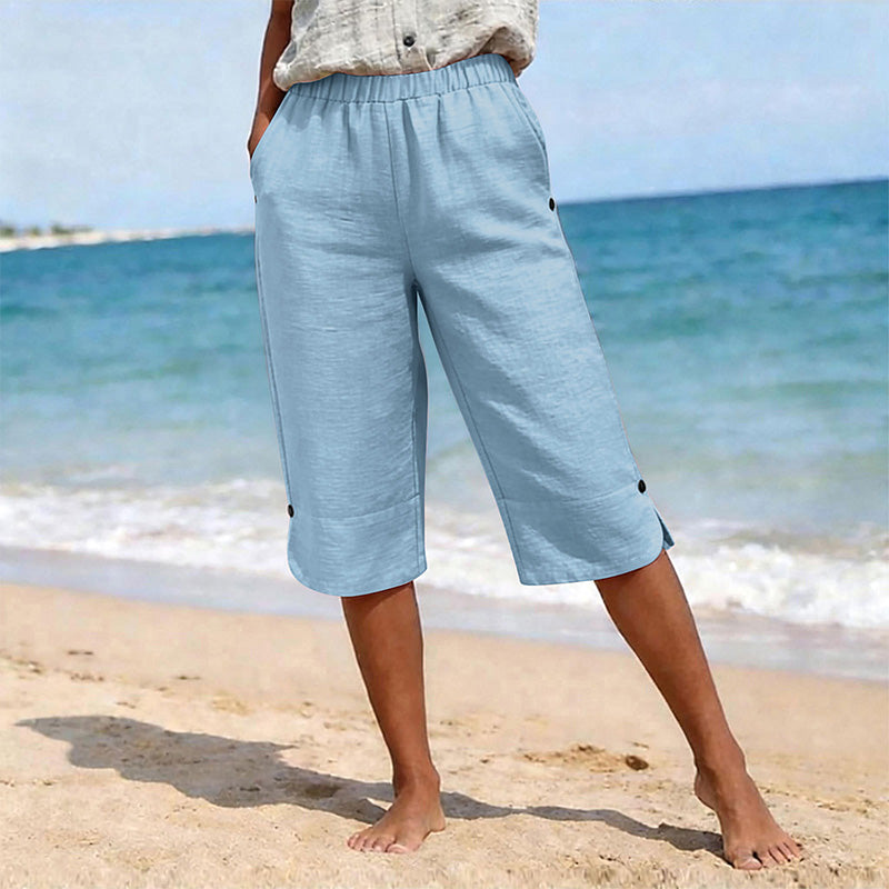 🌸☀️ ¡OFERTA 50% OFF! Pantalones Capri de Verano Transpirables para Mujer – Comodidad y Estilo
