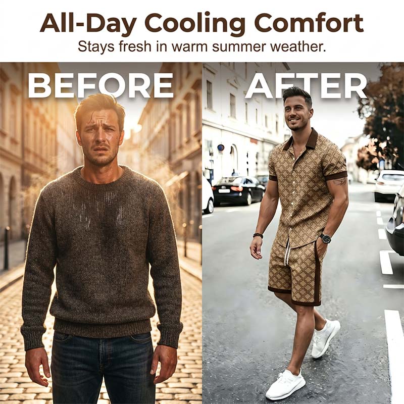 🔥👕 ¡OFERTA 50% OFF! Conjunto Casual Hombre 2 Piezas – Estilo Urbano y Comodidad
