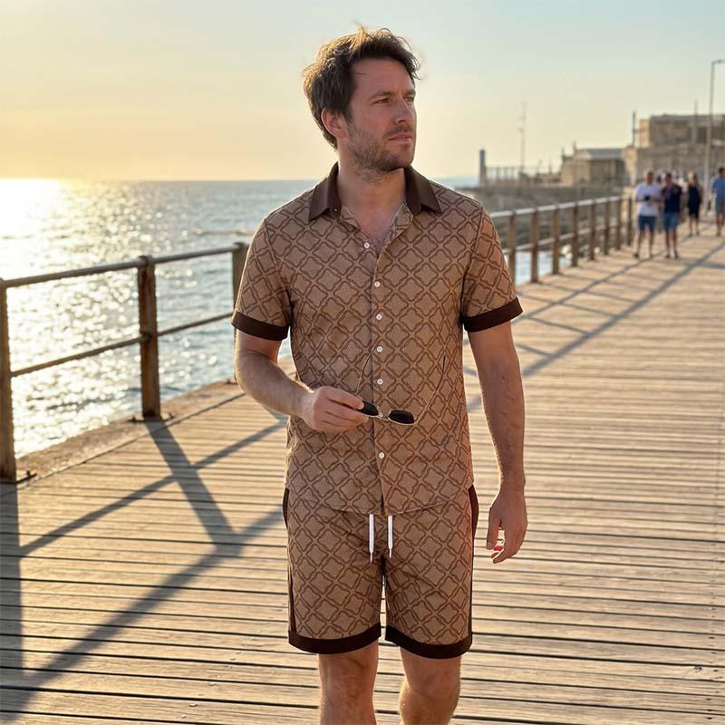 🔥👕 ¡OFERTA 50% OFF! Conjunto Casual Hombre 2 Piezas – Estilo Urbano y Comodidad