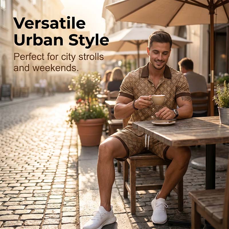 🔥👕 ¡OFERTA 50% OFF! Conjunto Casual Hombre 2 Piezas – Estilo Urbano y Comodidad