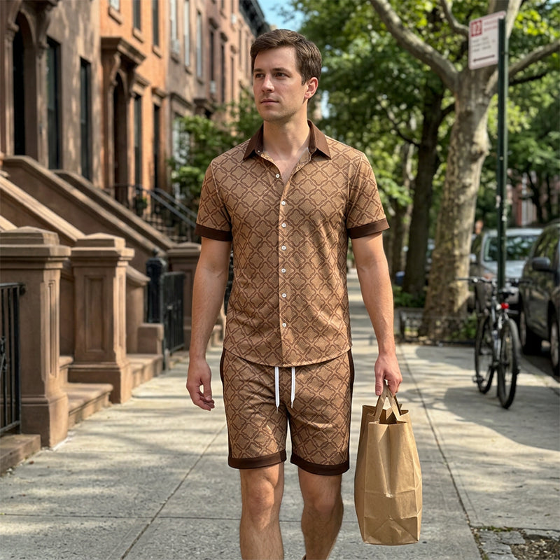 🔥👕 ¡OFERTA 50% OFF! Conjunto Casual Hombre 2 Piezas – Estilo Urbano y Comodidad