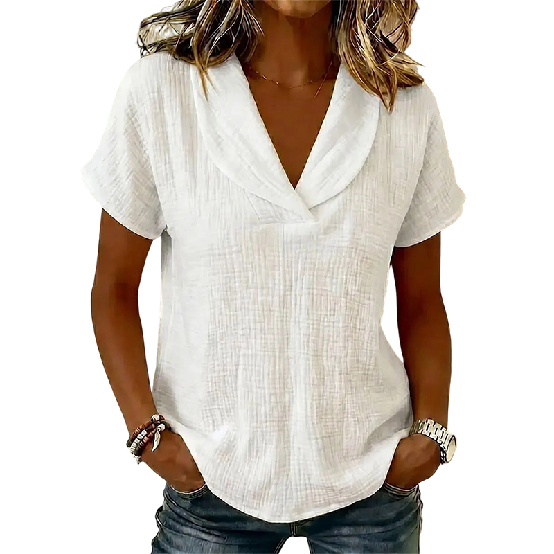 👕✨ ¡OFERTA 50% OFF! Camiseta Cuello V Ultra Ligera – Comodidad y Estilo Verano