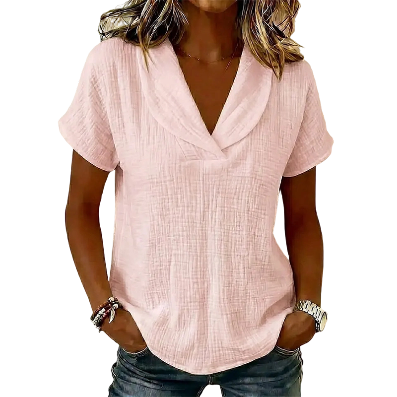👕✨ ¡OFERTA 50% OFF! Camiseta Cuello V Ultra Ligera – Comodidad y Estilo Verano