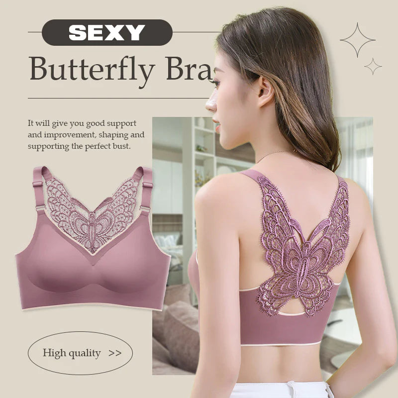 🦋✨ ¡OFERTA 50% OFF! Sujetador Mariposa Sin Aros – Comodidad y Soporte
