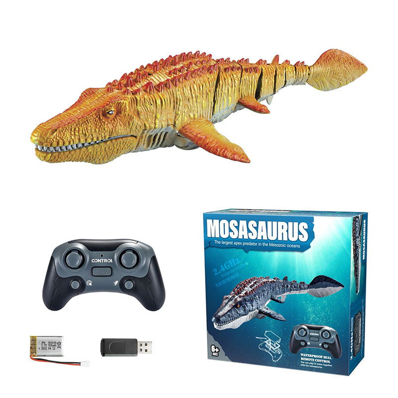 🦖🌊 ¡OFERTA 50% OFF! Mosasaurio RC 2.4G – Dinosaurio Acuático con Spray de Agua