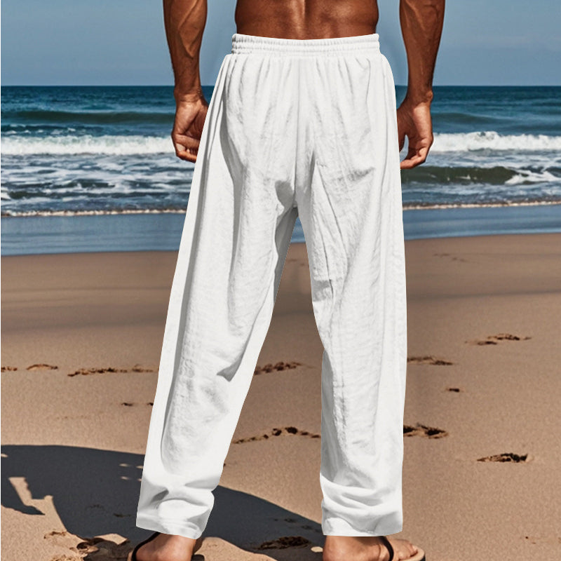 ☀️👖 ¡OFERTA 50% OFF! Pantalones de Lino Hombre – Frescura y Comodidad Total